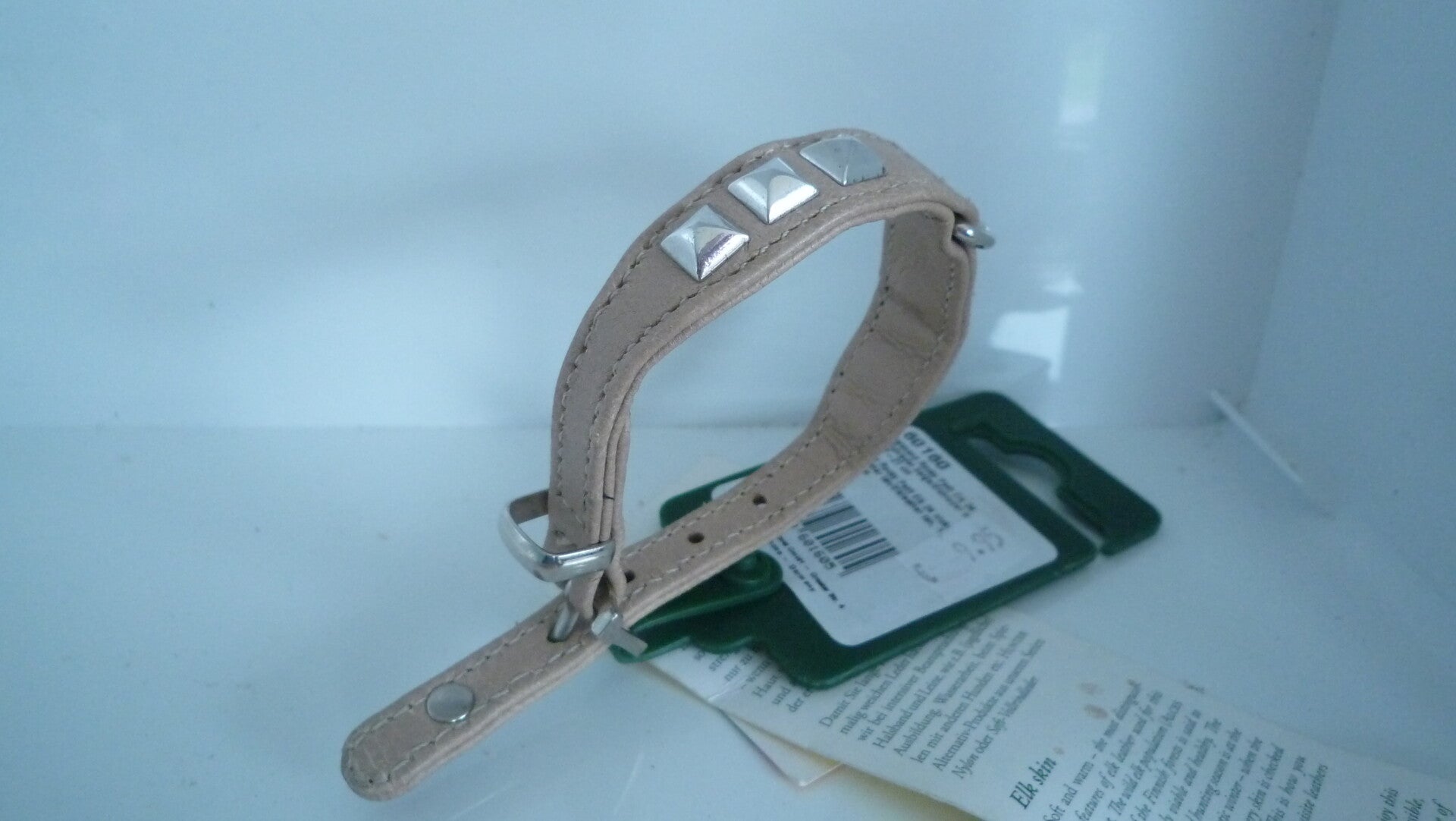 Hunter halsband beige 17-21 cm