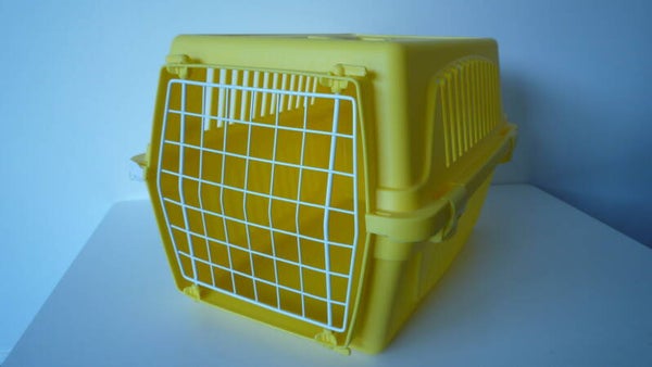 Kattentransportbox ferplast geel