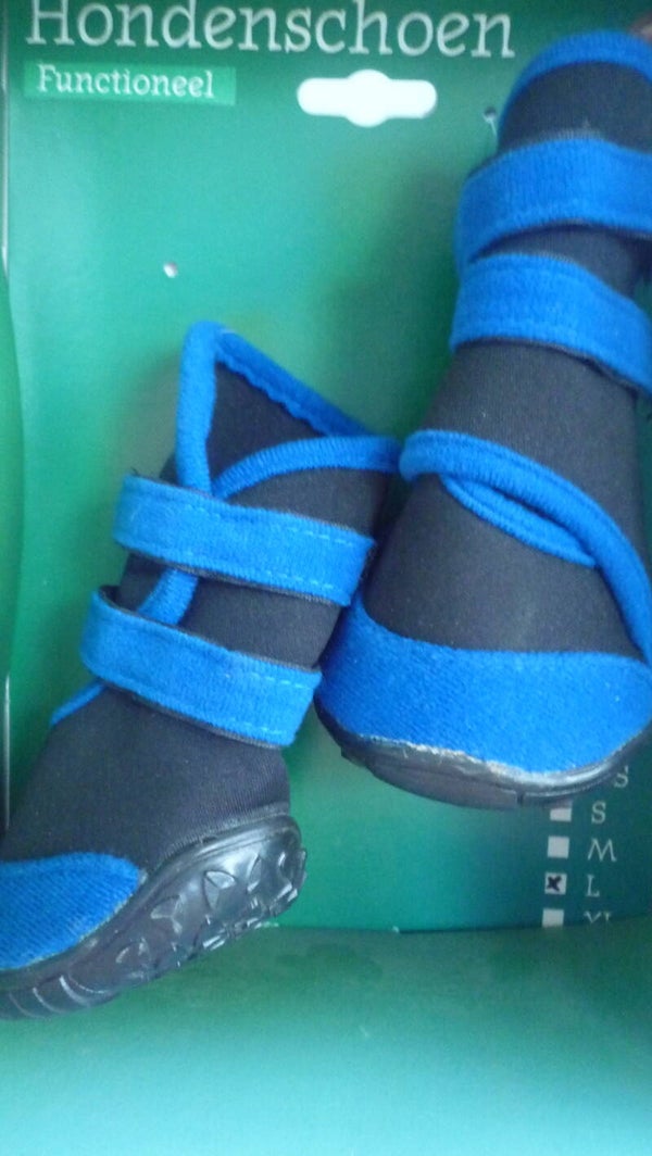 Boony hondenschoen blauw/zwart L