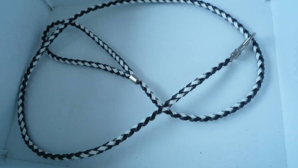 Leiband zwart/wit 120 cm