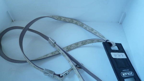 Leiband Zolux bruin met bloemenpatroon 120 cm