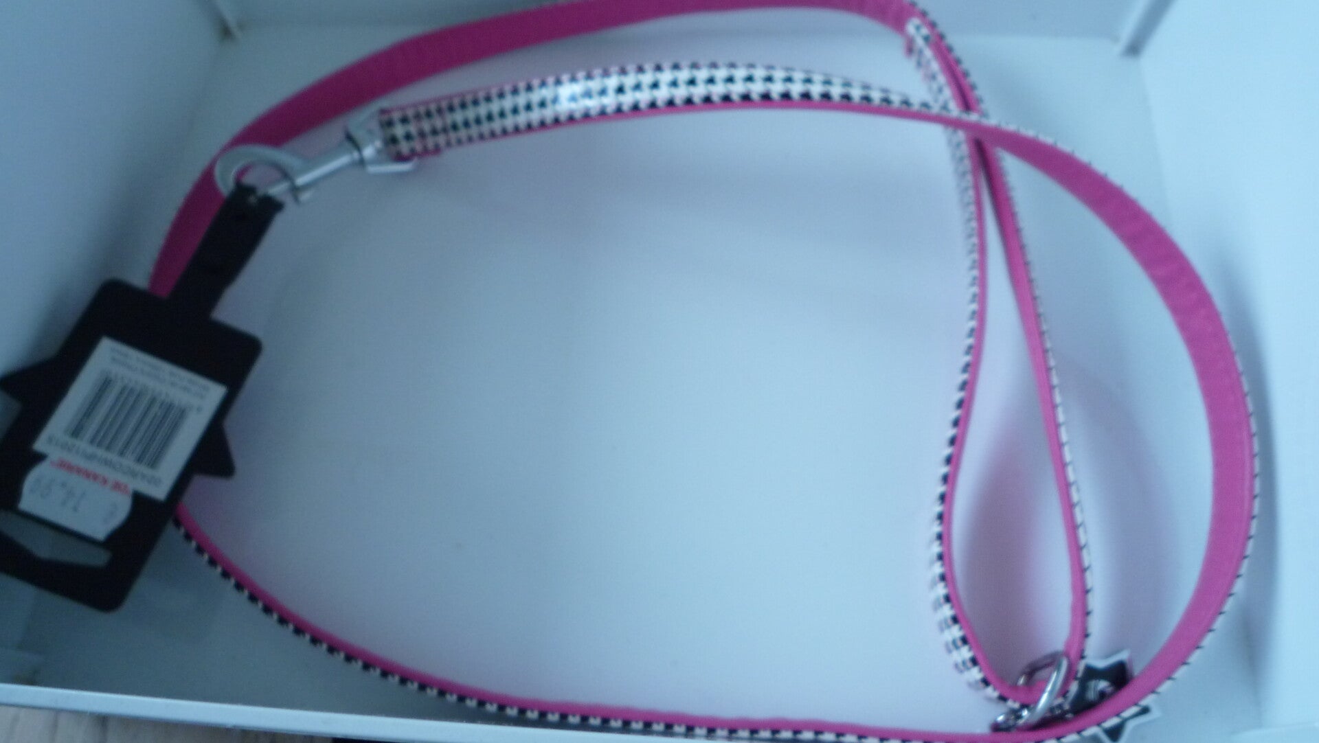 Leiband Pettarazzi roos/wit 120 cm