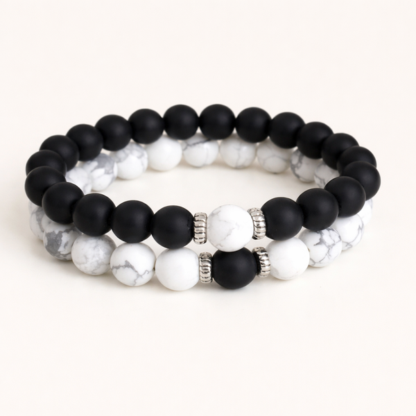 Matching marble bracelets