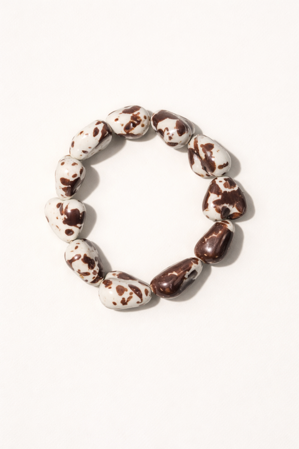 Cocoa heart bracelet