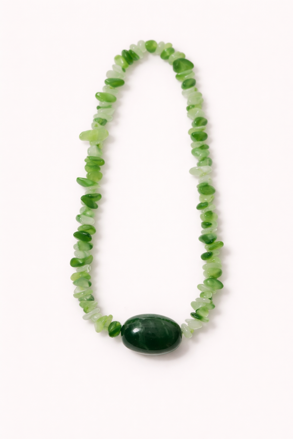 Eucalyptus crystal necklace