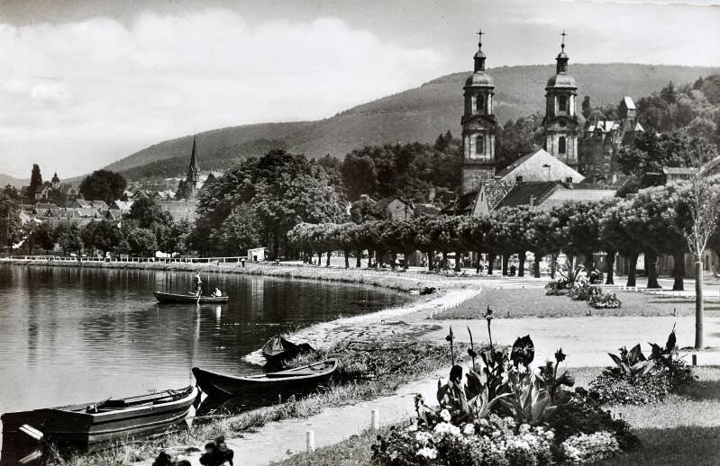 Promenade in Miltenberg, um 1960