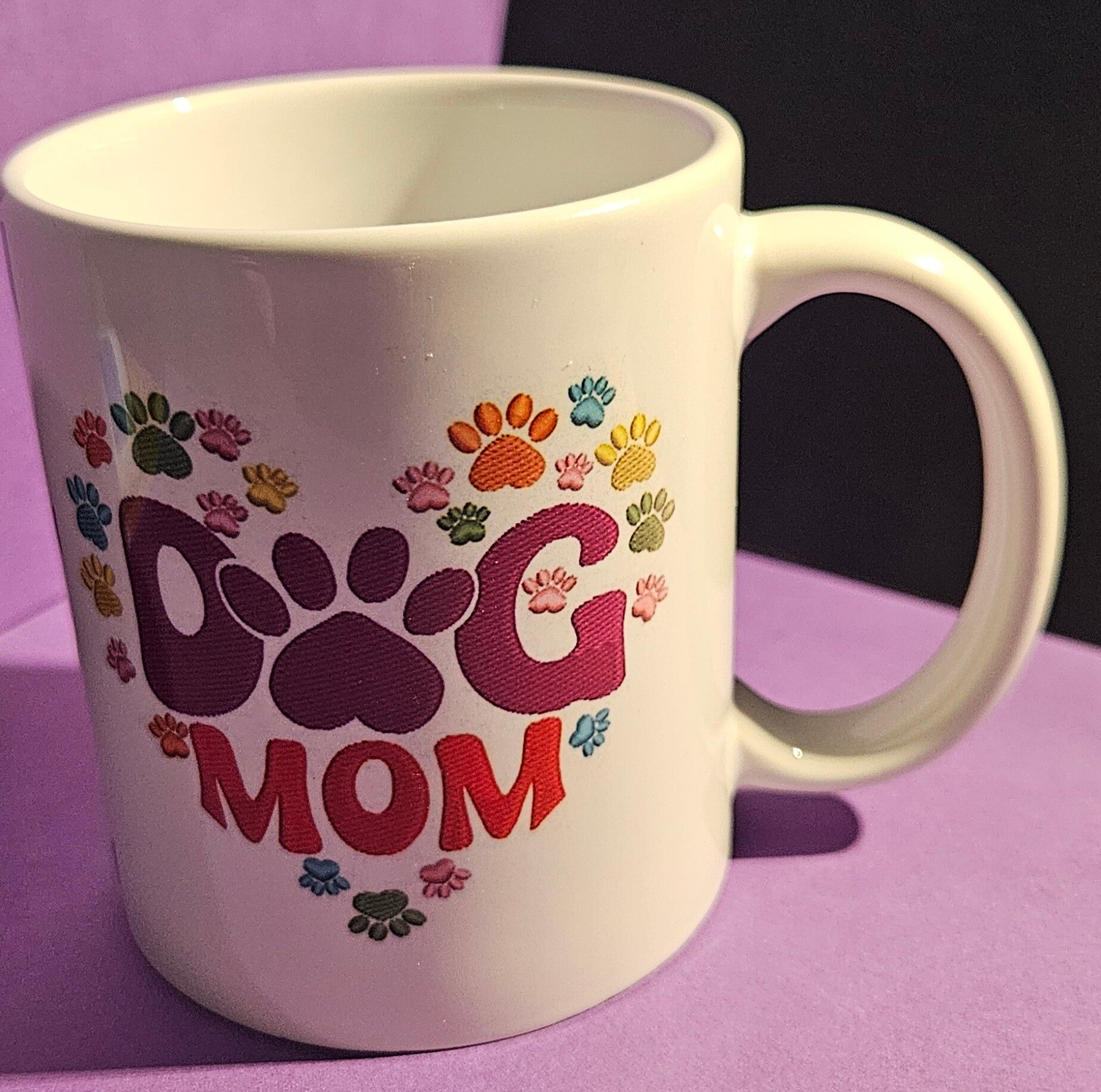 bedrukte mok dog mom