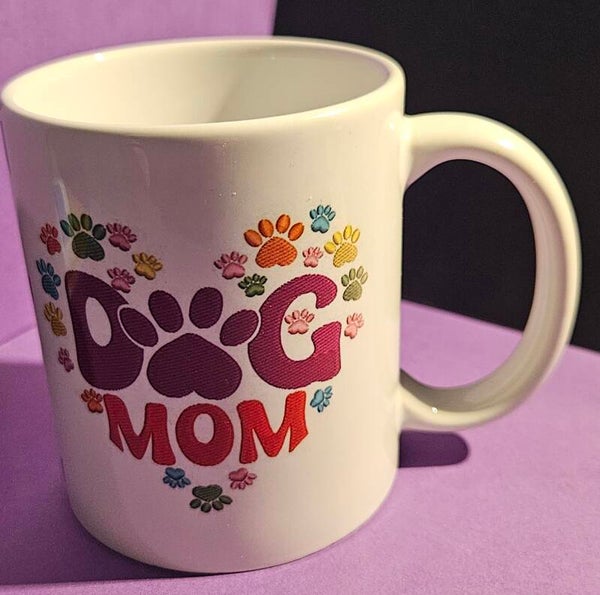bedrukte mok dog mom