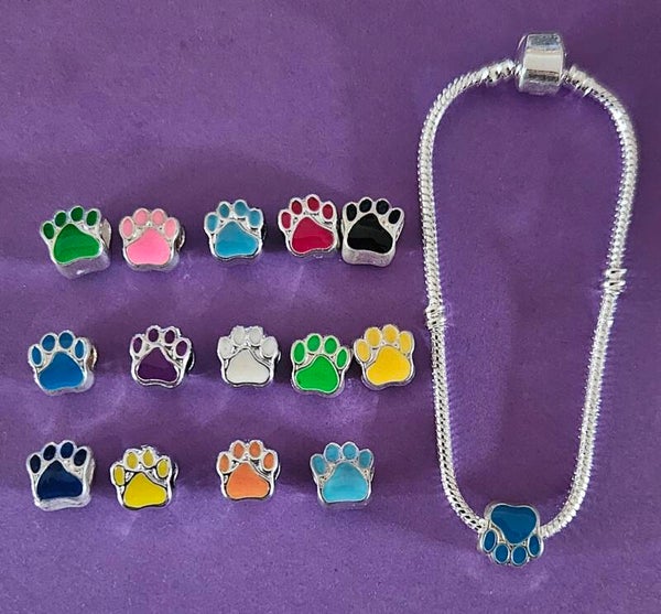 beadkraal armband met pootje