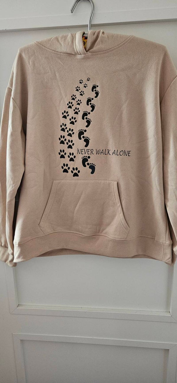 Hoodie NEVER WALK ALONE Keuze Maat L of 2XL