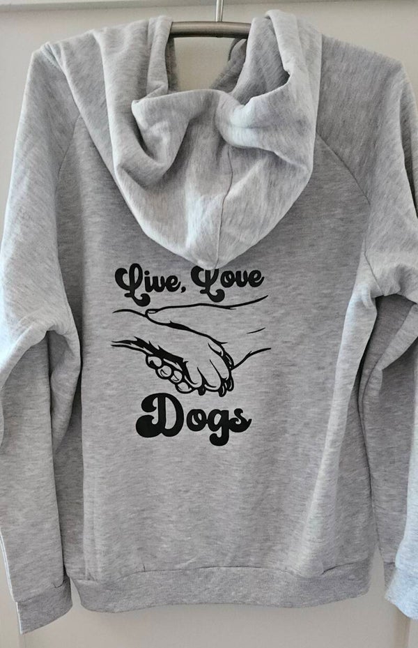 Vest  bedrukt  Live, Love Dogs