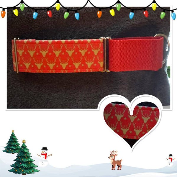 Martingale kerst Hertenkop 5 cm breed