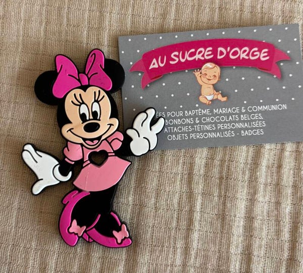 Anneau de dentition Minnie Fushia/rose clair modèle A