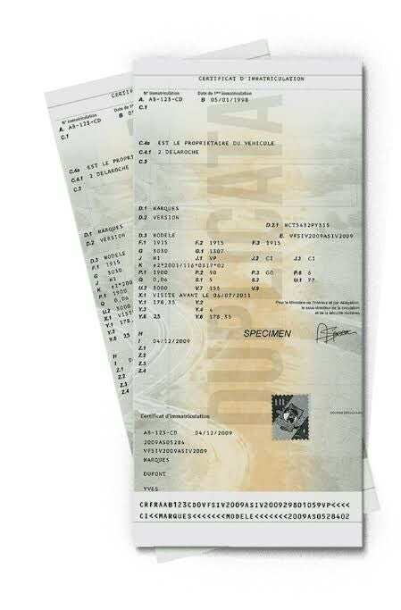 Duplicata carte grise