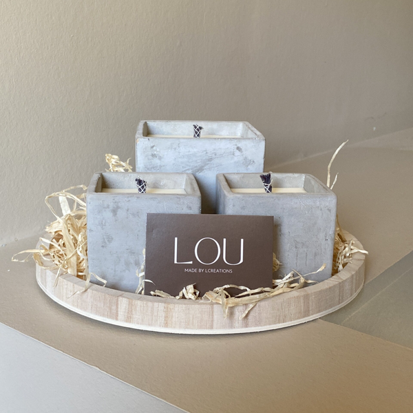 Set buitenkaarsen vierkant