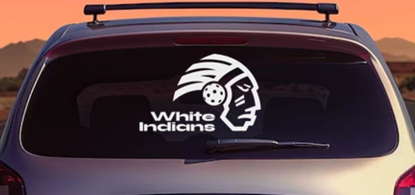 White Indians Autoaufkleber Schrift 50x32cm