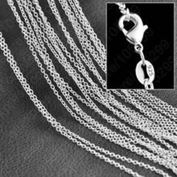 Chaîne maille forçat en argent sterling