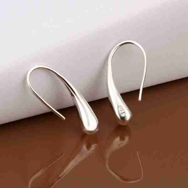 Boucles d'oreilles goutte argent