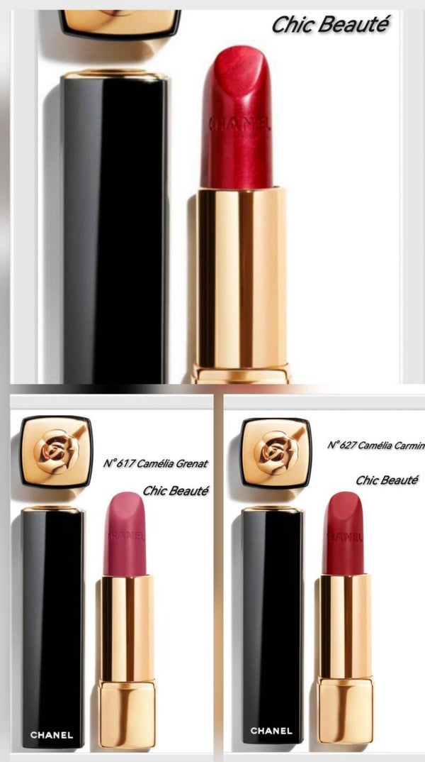 Rouge à lèvres les camélias Chanel au choix ou lot de 3