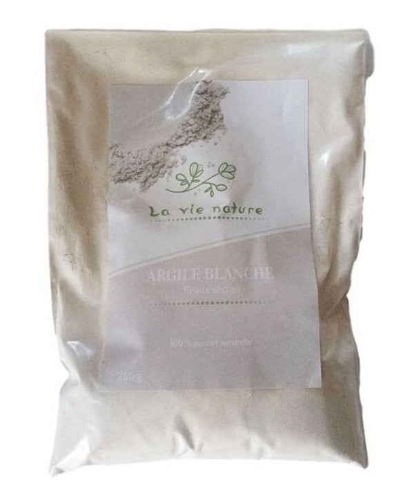 ARGILE BLANCHE EN POUDRE PURIFIANTE PEAUX SENSIBLES  - 250 g