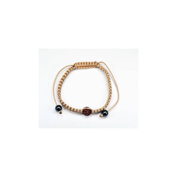 Bracelets shamballa 1 boule + 2 perles hématites