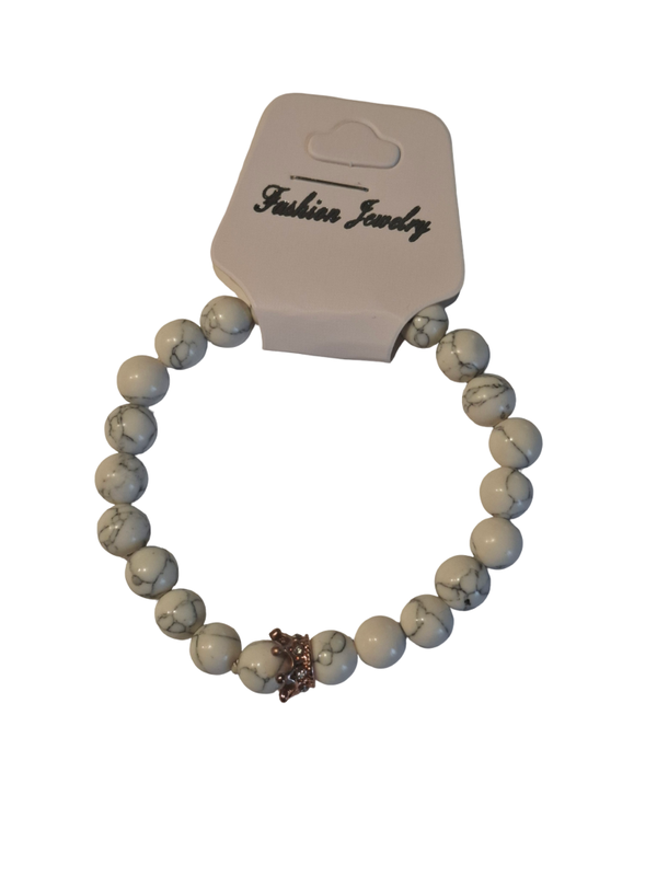 Bracelet Shamballa tendance pampille couronne strass