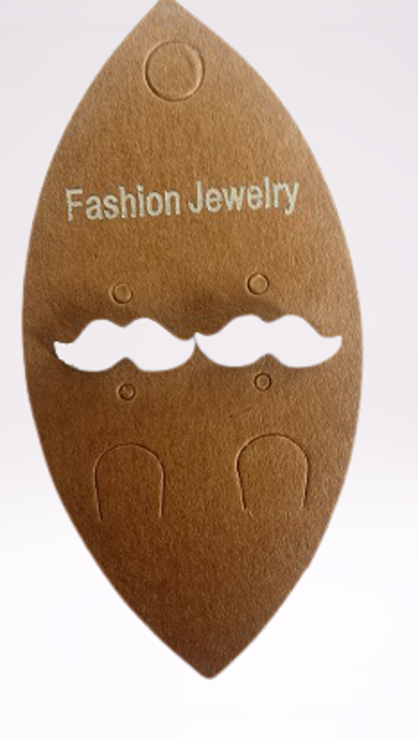Boucles d'oreilles puce en forme de moustache fantaisie