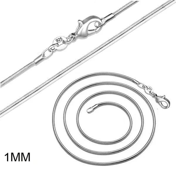 Chaîne maille serpent en plaqué argent