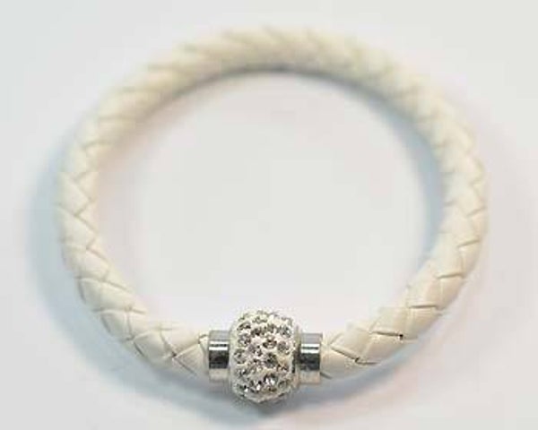 Bracelet Shamballa aimanté en cuir