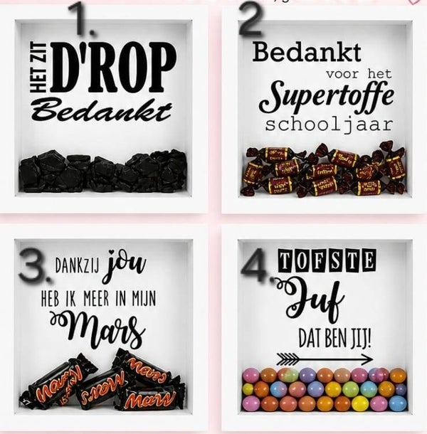 bedanking juf/meester