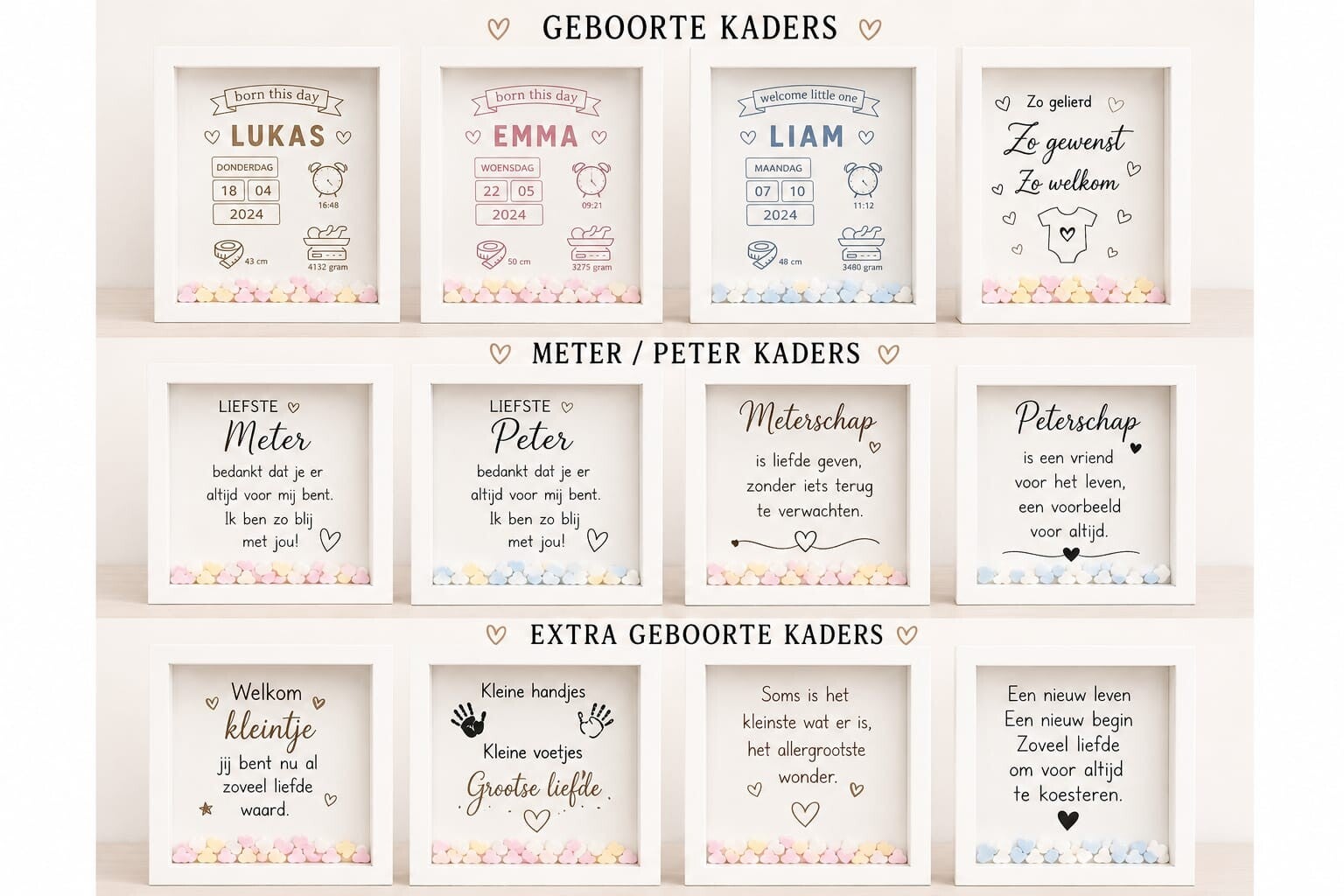 kaders voor elk moment