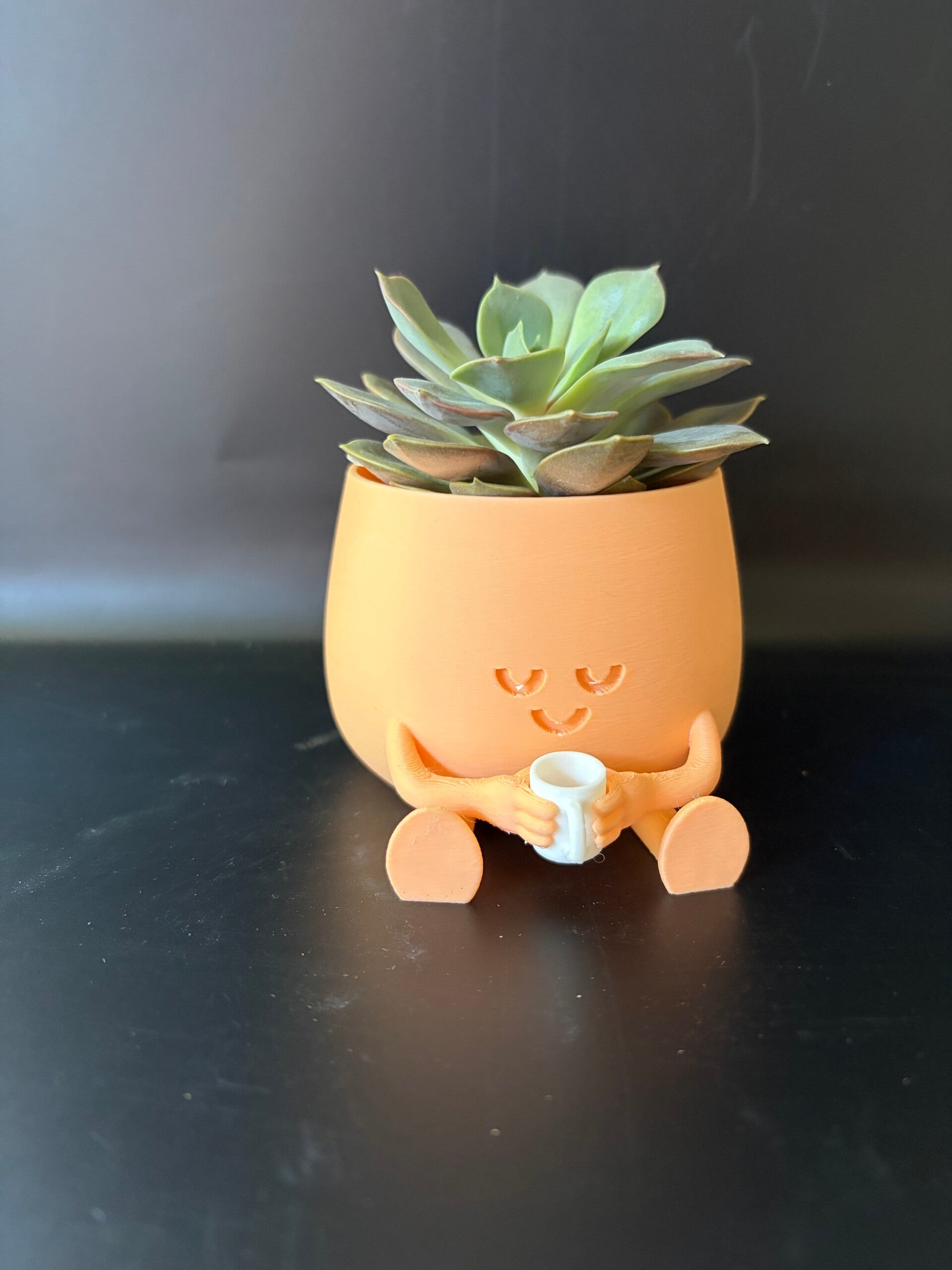 Happy potje koffie small 3D-print