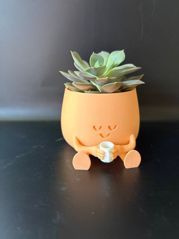 Happy potje koffie small 3D-print