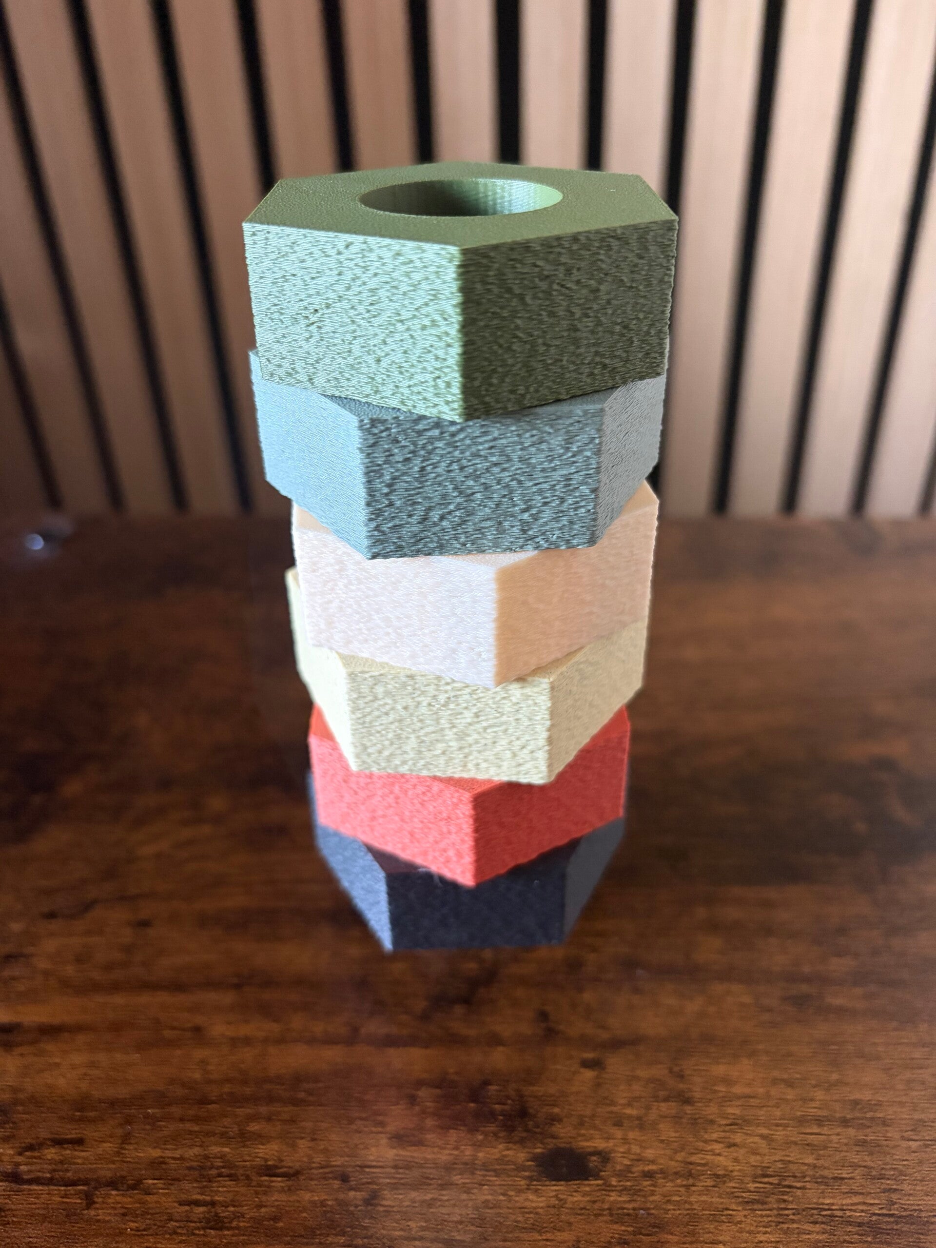 Modulaire kandelaar – Tussenstuk Zeshoek 6,5 cm