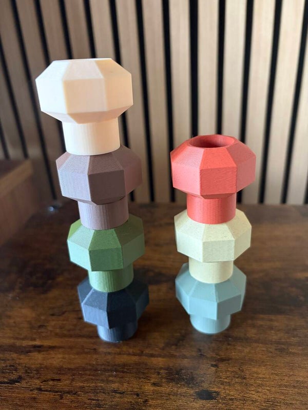 Modulaire kandelaar – Bovenstuk Facet 3 cm