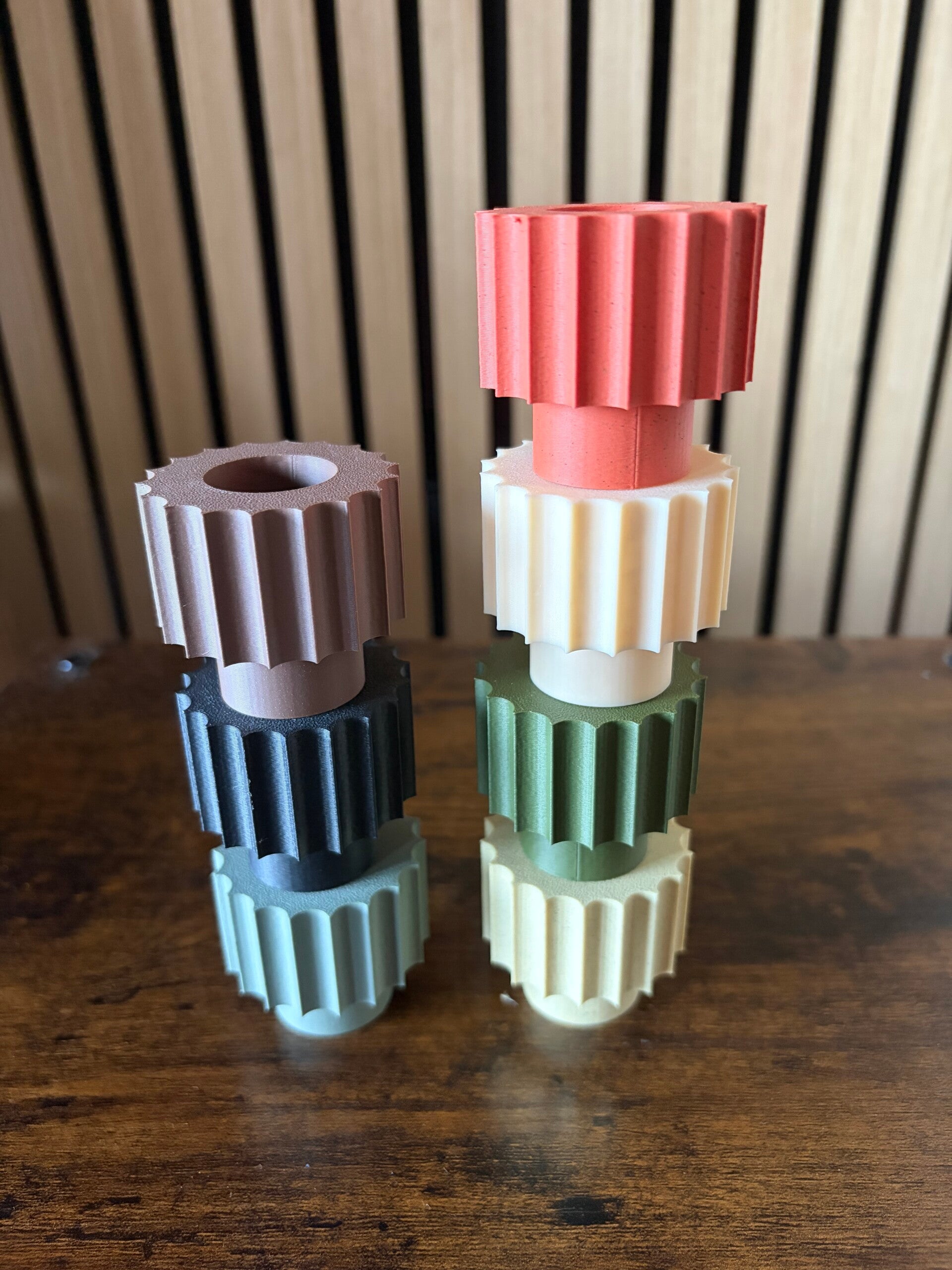 Modulaire kandelaar – Bovenstuk Ribbel 3 cm