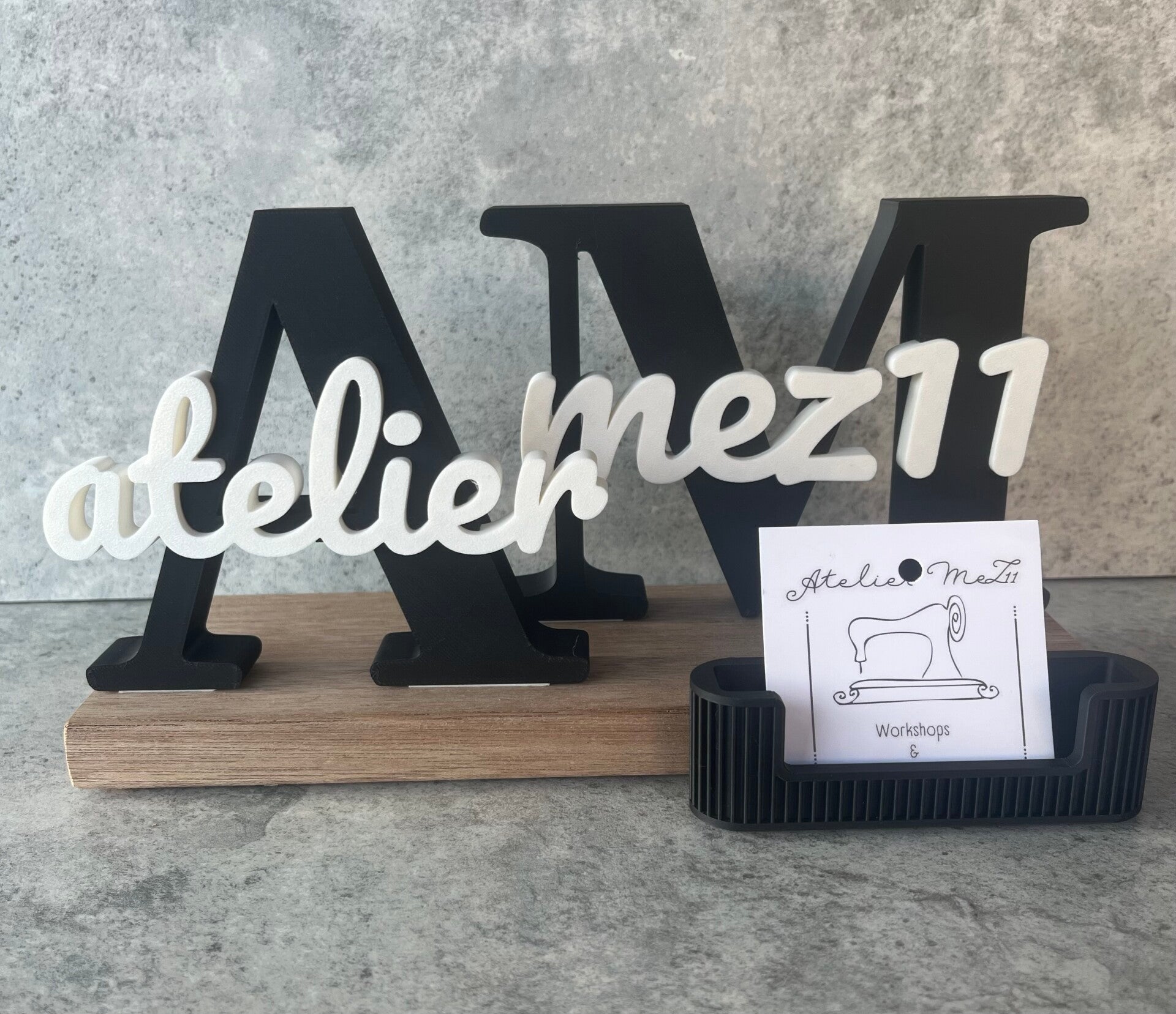 Letterdisplay met naam 3D-print