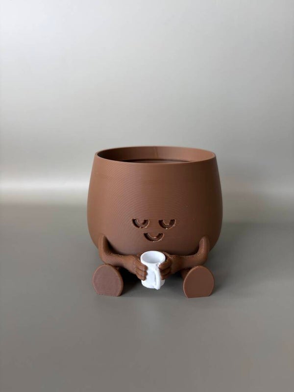 Happy potje koffie small 3D-print