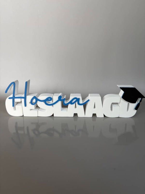 Geslaagd-naambordje 3D-print