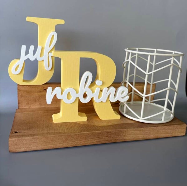 Personaliseer je pennenbakje voor de juf