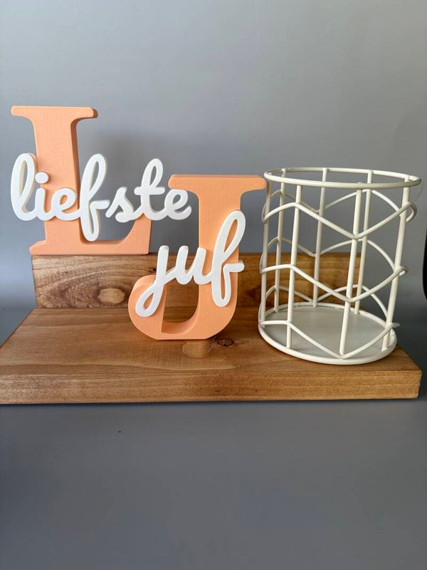 Pennenbakje De liefste juf 3D-print