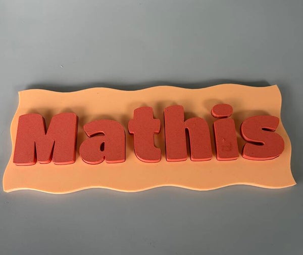 Puzzel gepersonaliseerd met naam 3D-print