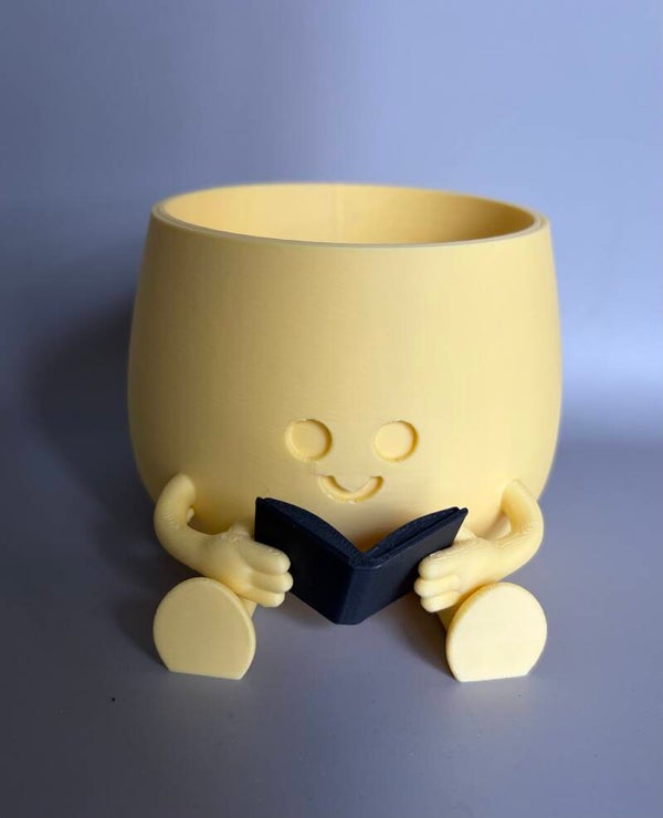 Happy potje boekenvriend medium 3D-print