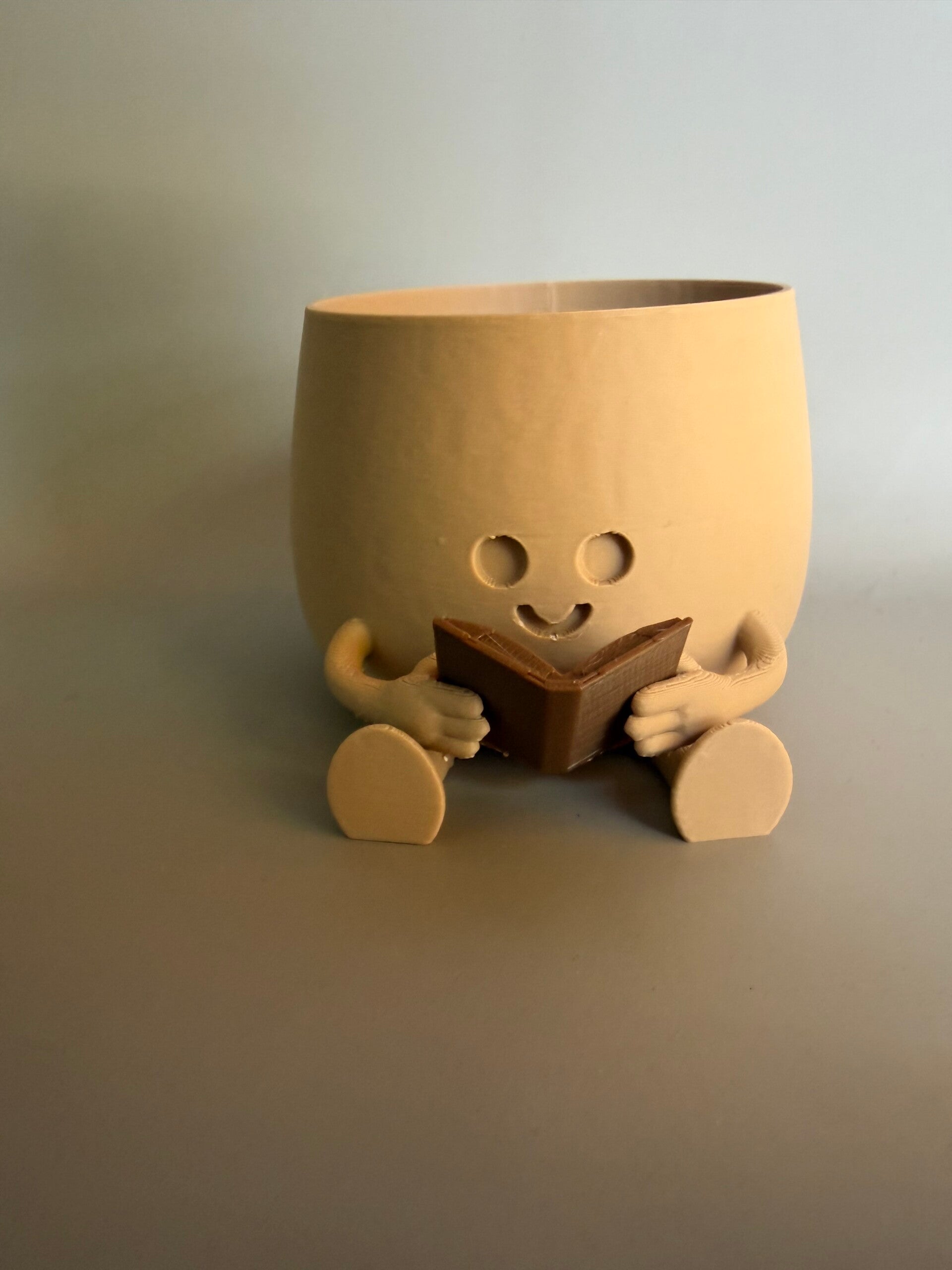 Happy potje boekenvriend small 3D-print