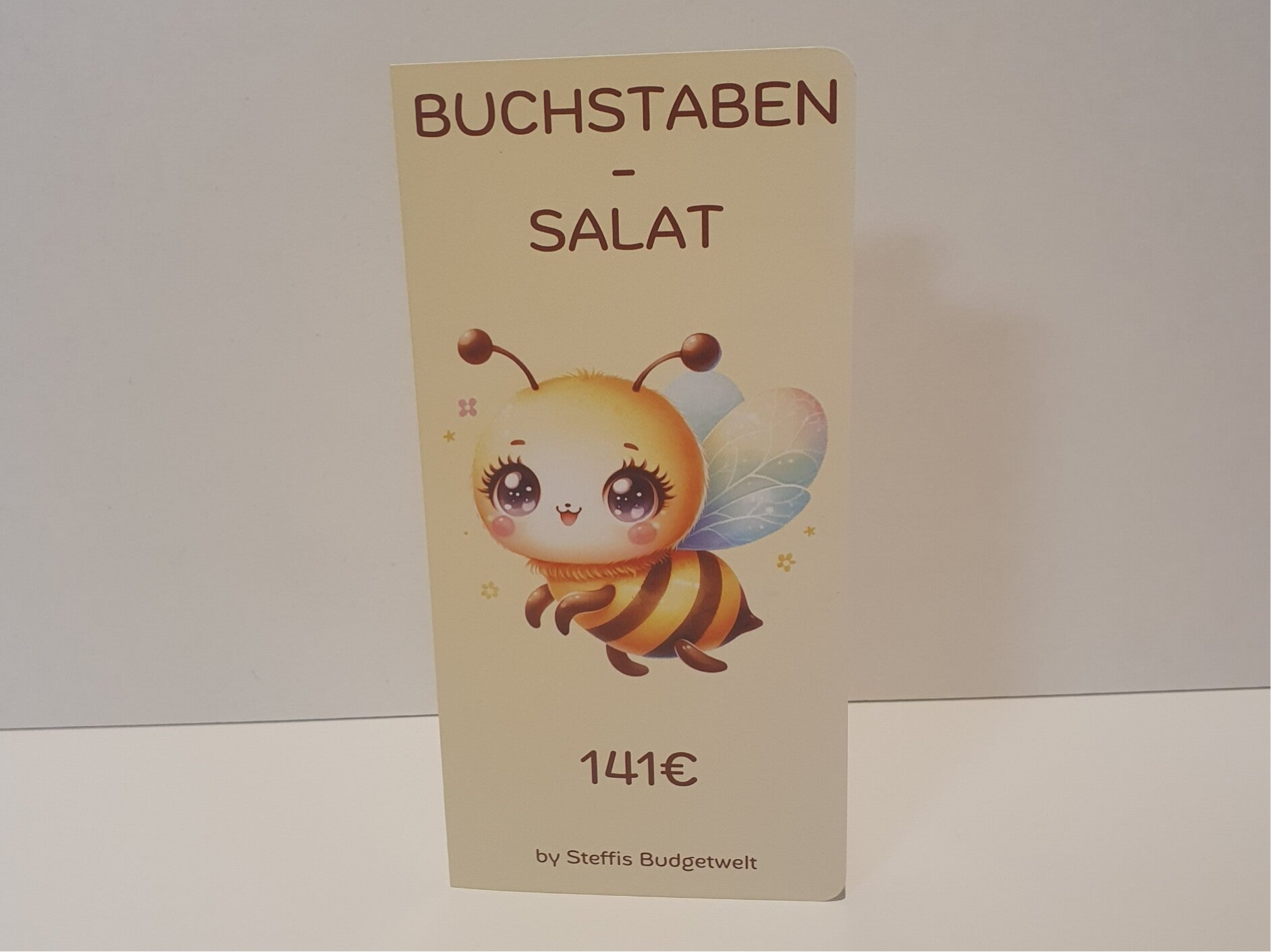 Buchstaben-Salat "Biene" 3fach-Klappkarte