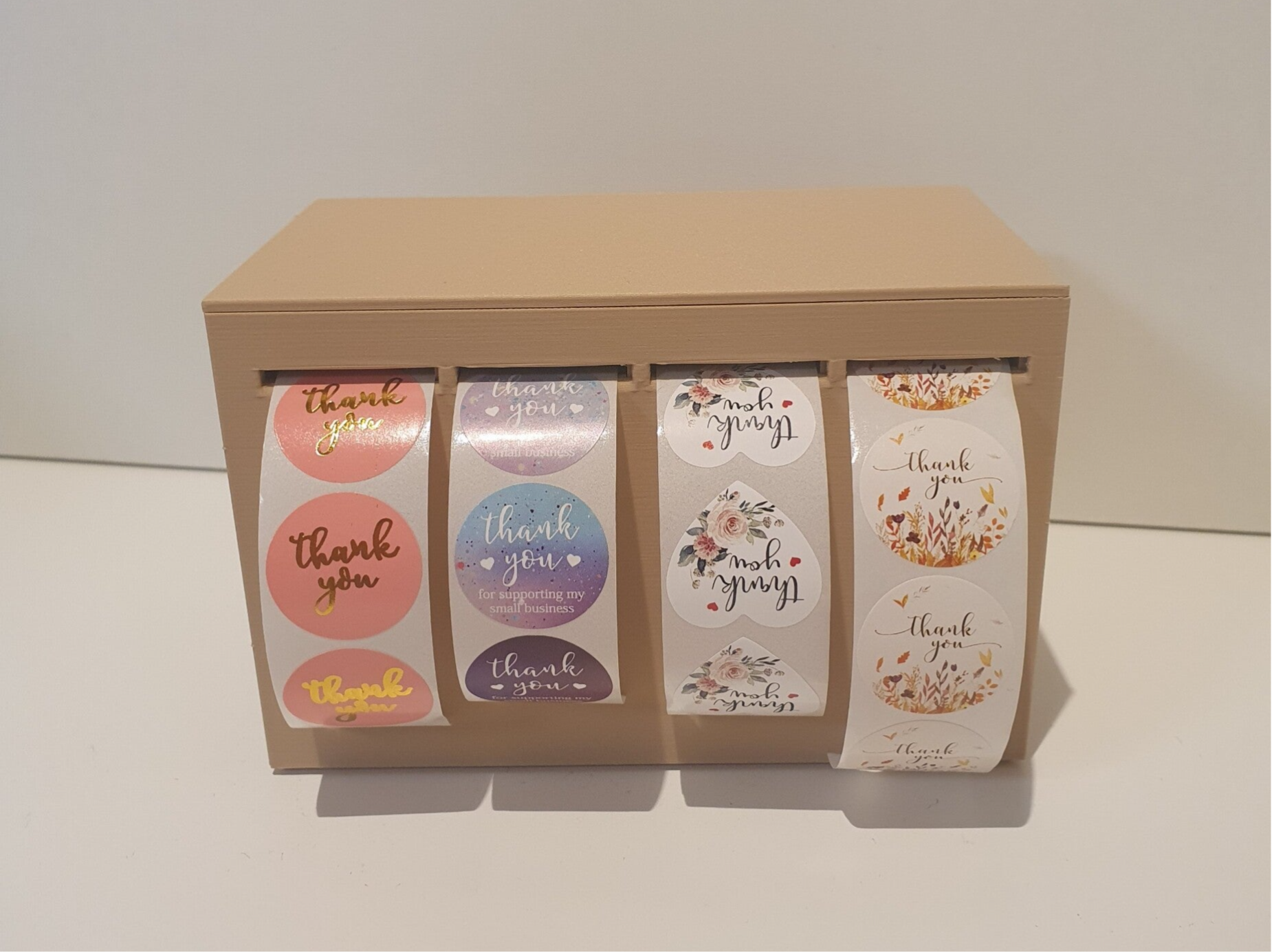 Rollenhalter / Etikettenspender (stapelbar) "klein"