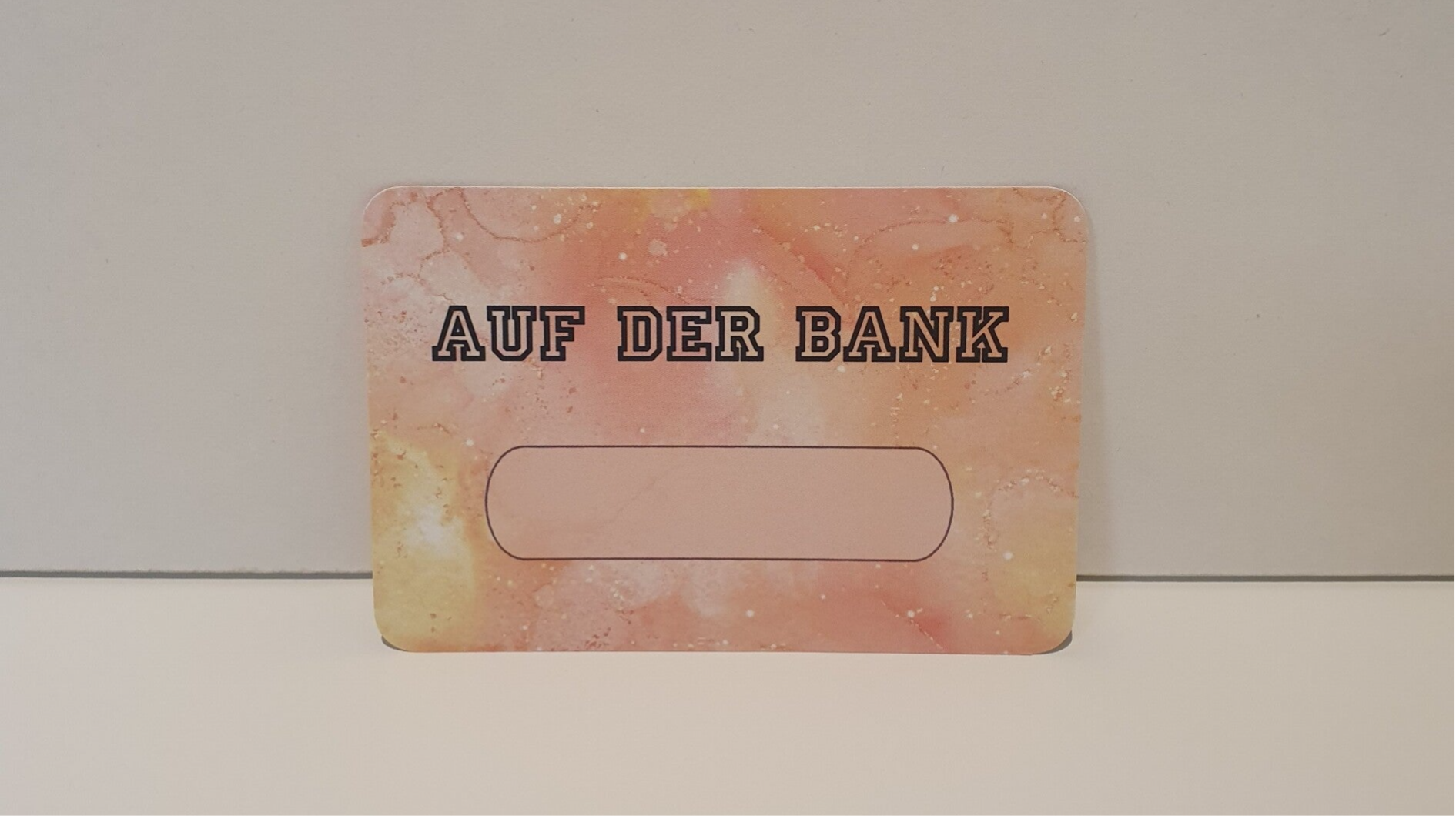 Auf der Bank Kärtchen (foliert) 5er-Set