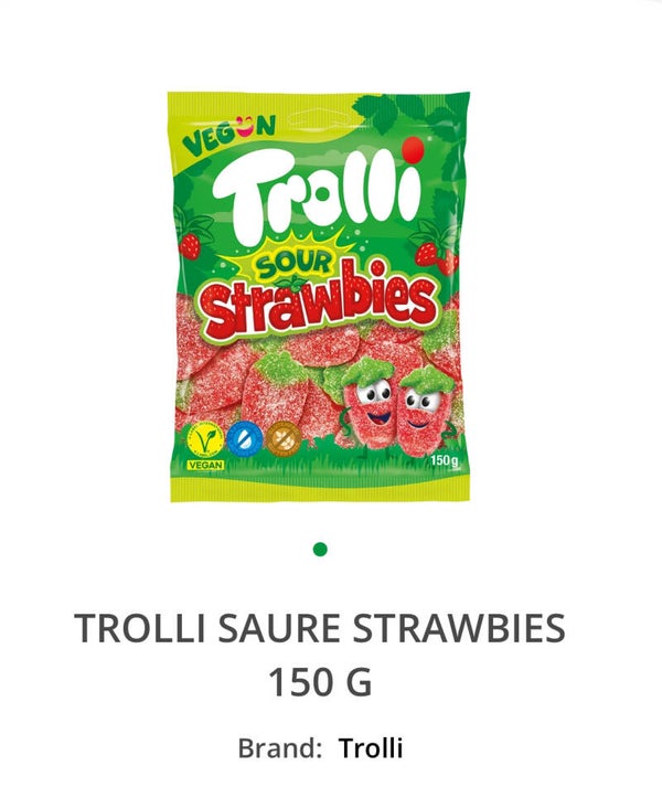 TROLLI SAURE STRAWBIES 150 G