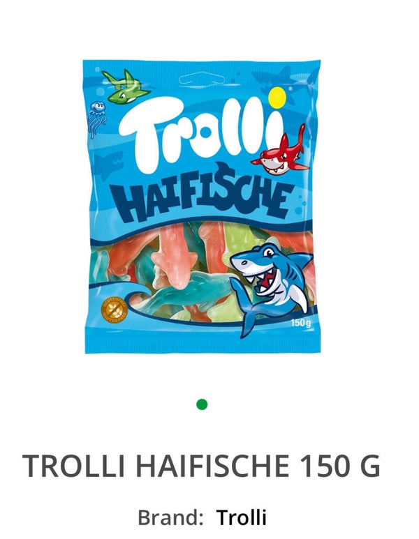 TROLLI HAIFISCHE 150 GR