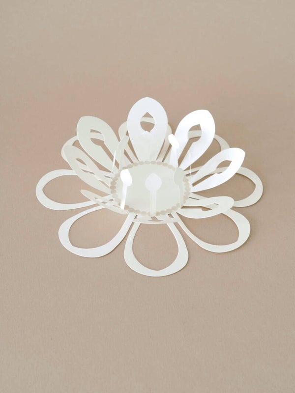 Magic flower - witte wenskaart